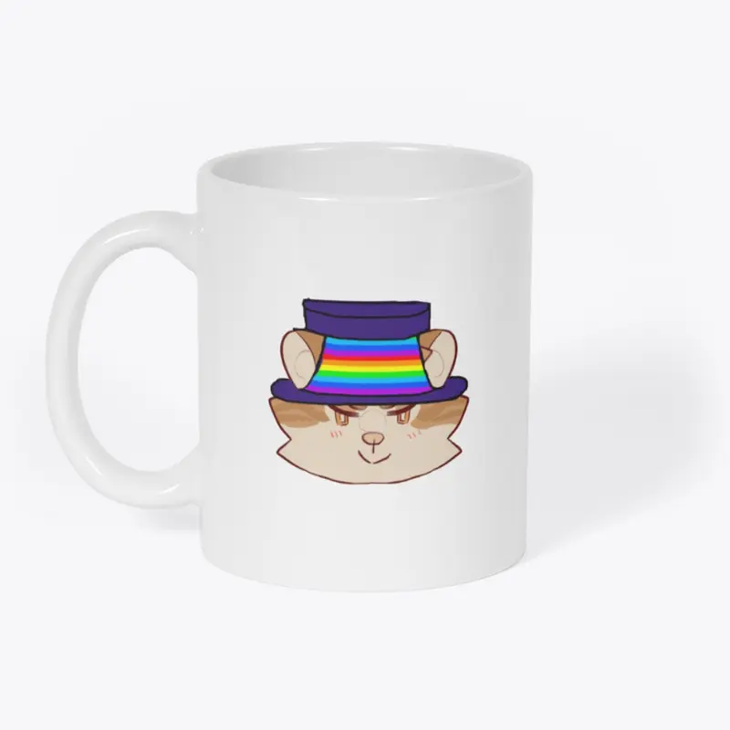 Rainbow Hat Cinder Cat 